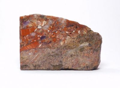 Jaspis „brekciový“ - Schlottwitz, Sasko, Německo Jaspis „brekciový“ - Schlottwitz, Sasko, Německo